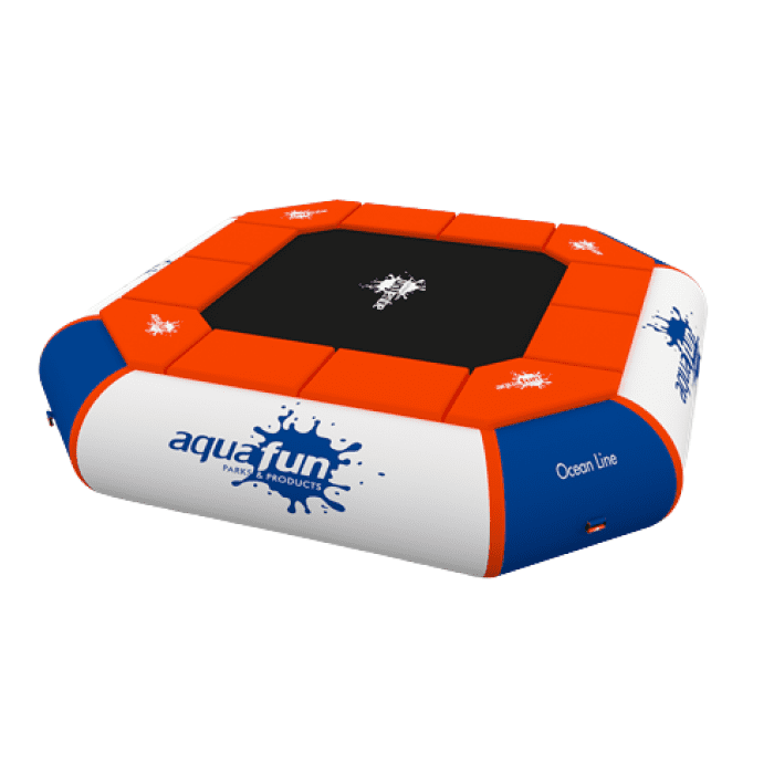 otra variante de juego acuatico, blanco rojo y azul