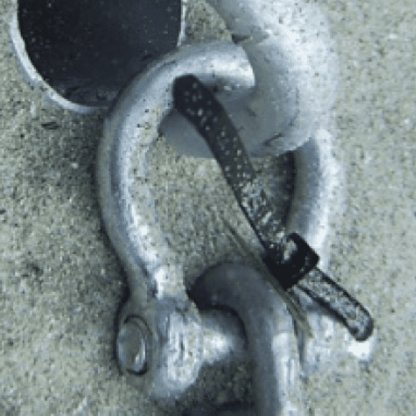 anclaje bajo el agua